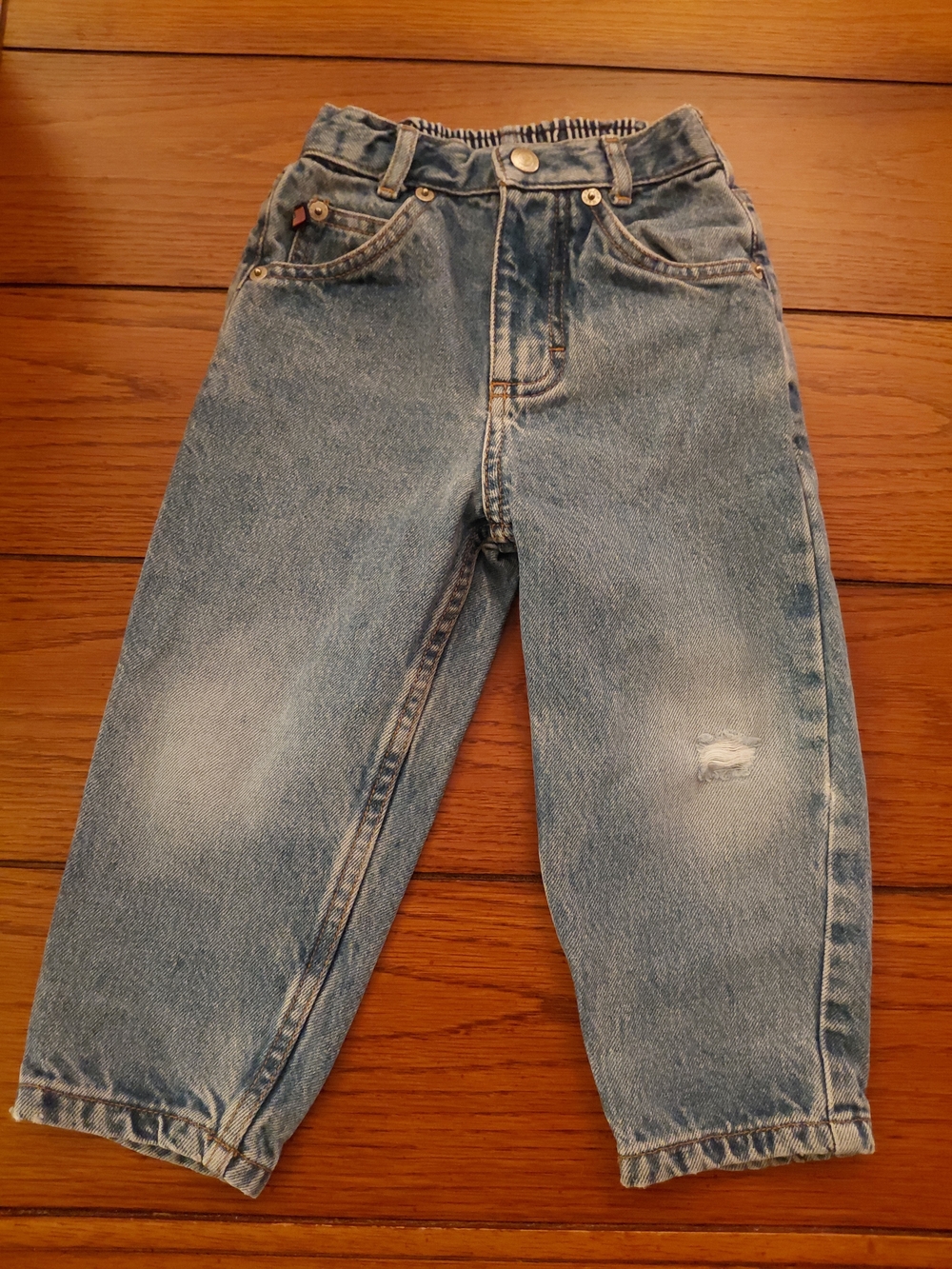 Ralph Lauren Kids Distressed Light Blue Denim Jeans